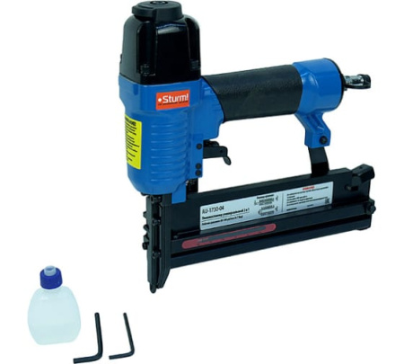 Пневмостеплер универсальный  2 в 1, 8.3 бар, СКОБА/ГВОЗДЬ Sturm!