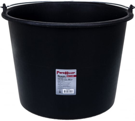 Ведро строительное круглое, пластмассовое, 20л