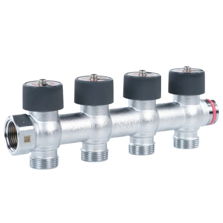 Распред. коллектор РЕХАУ с плав. регулировкой G3/4 4 отвода G3/4