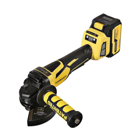 УШМ акк б/щ Hanskonner, 18В, 1BatterySystem,125 мм, регул обор, 1х4.0Ач, ЗУ, кейс HS